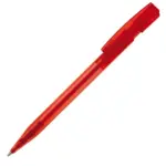 Balpen Nash transparant, transparant rood