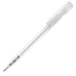 Balpen Nash transparant, transparant - wit