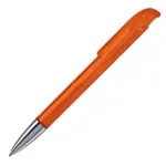 Balpen Atlas transparant metalen tip, transparant oranje