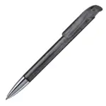 Balpen Atlas transparant metalen tip, transparant zwart