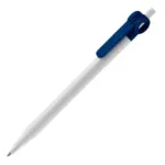 Balpen Futurepoint hardcolour, wit / donkerblauw