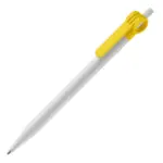 Balpen Futurepoint hardcolour, wit / geel