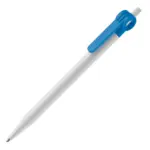 Balpen Futurepoint hardcolour, wit / lichtblauw