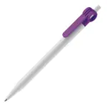 Balpen Futurepoint hardcolour, wit / paars
