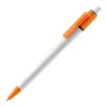 Balpen Baron Colour hardcolour, wit / oranje