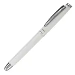 Rollerball two stripes aluminium, wit