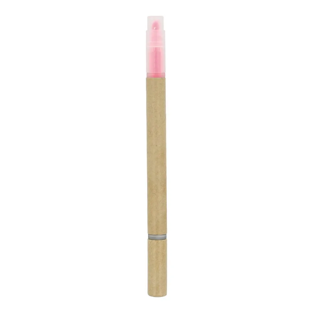 Papieren tekstmarker balpen productfoto 11 - Hidalgo-werbeartikel Papieren tekstmarker balpen — productfoto 11