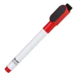 Whiteboardmarker met magneet en wisser, rood
