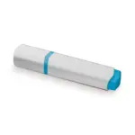 Tekstmarker, wit / blauw