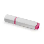 Tekstmarker, wit / roze