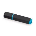 Tekstmarker, zwart / blauw