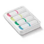 Mini tekstmarkers set van 4, wit
