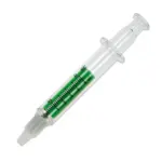 Markeerstift spuit transparant groen - Hidalgo-werbeartikel Markeerstift spuit, transparant groen