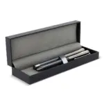 Metalen balpen en rollerbal pen set, donker gun metal