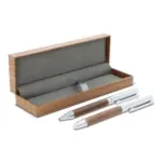 Balpen en rollerball set walnoot hout — productfoto 10