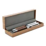 Balpen en rollerball set walnoot hout, hout