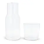 Caraffe 550ml en drinkglas 250ml set, transparant