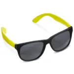 Zonnebril neon UV400, zwart / geel