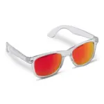 Zonnebril Bradley transparant UV400, transparant rood
