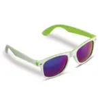 Zonnebril Jeffrey UV400, wit / lichtgroen