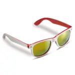 Zonnebril Jeffrey UV400, wit / rood