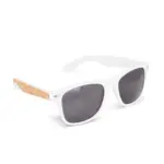 Justin RPC zonnebril met kurk inleg UV400, wit