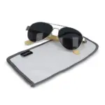 R-PET microvezel brillenetui sublimatie, wit