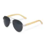 Aviator zonnebril met bamboe poten — productfoto 2