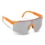 Tom R-PC sportzonnebril met spiegelende glazen UV400, fluor assorti / oranje