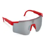Tom R-PC sportzonnebril met spiegelende glazen UV400, rood