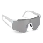 Tom R-PC sportzonnebril met spiegelende glazen UV400, wit