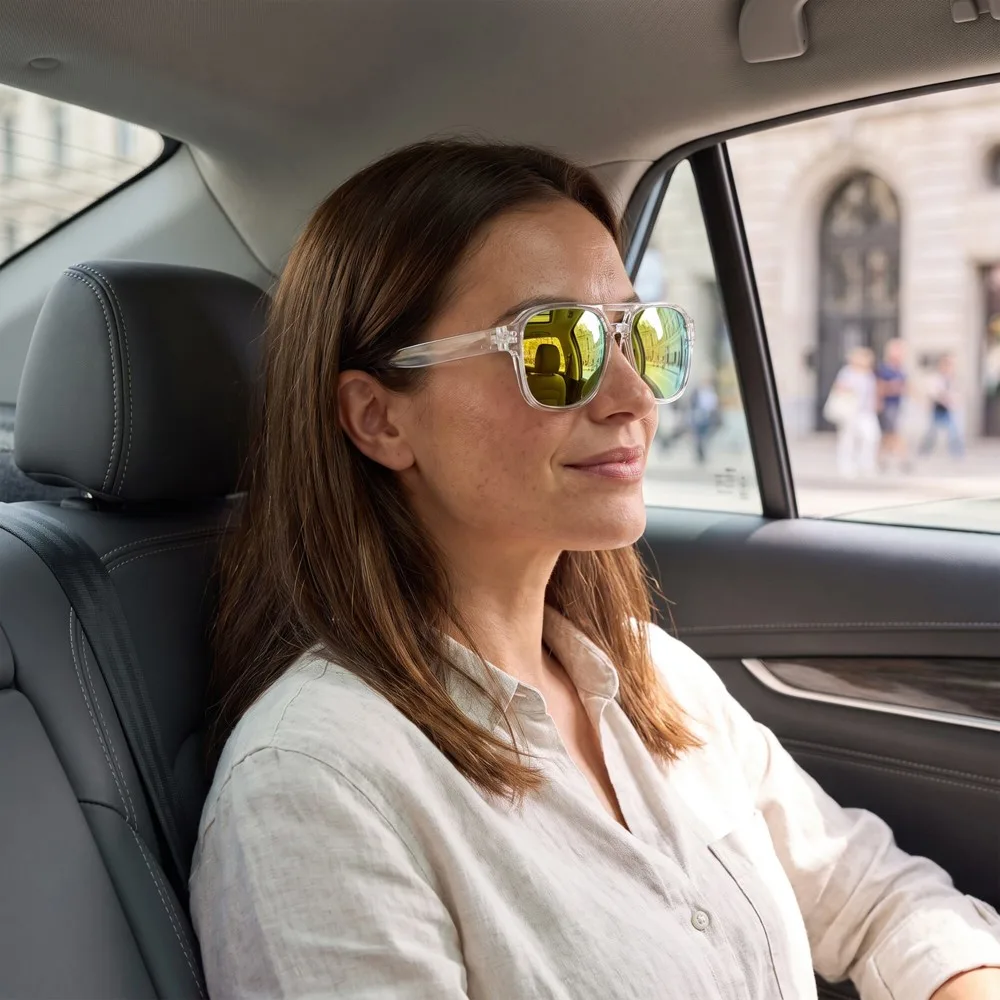 Sonnenbrille Elin UV400 bedrucken verspiegelt recycelt OS — Produktfoto 11