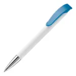 Balpen Apollo hardcolour, wit / blauw