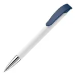 Balpen Apollo hardcolour, wit / donkerblauw