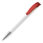 Balpen Apollo hardcolour, wit / rood