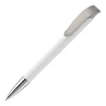 Balpen Apollo hardcolour, wit/zilver