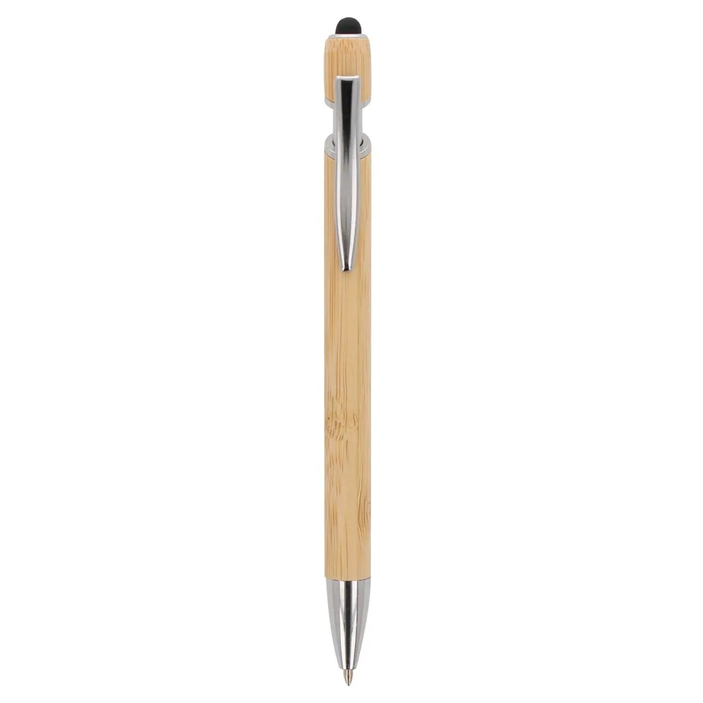 Balpen Parijs Bamboe Stylus productfoto 3 - Hidalgo-werbeartikel Balpen Parijs Bamboe Stylus — productfoto 3