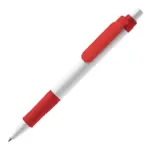 Balpen Vegetal Pen hardcolour, wit / rood