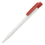 Balpen Ingeo TM Pen hardcolour wit rood - Hidalgo-werbeartikel Balpen Ingeo TM Pen hardcolour, wit / rood
