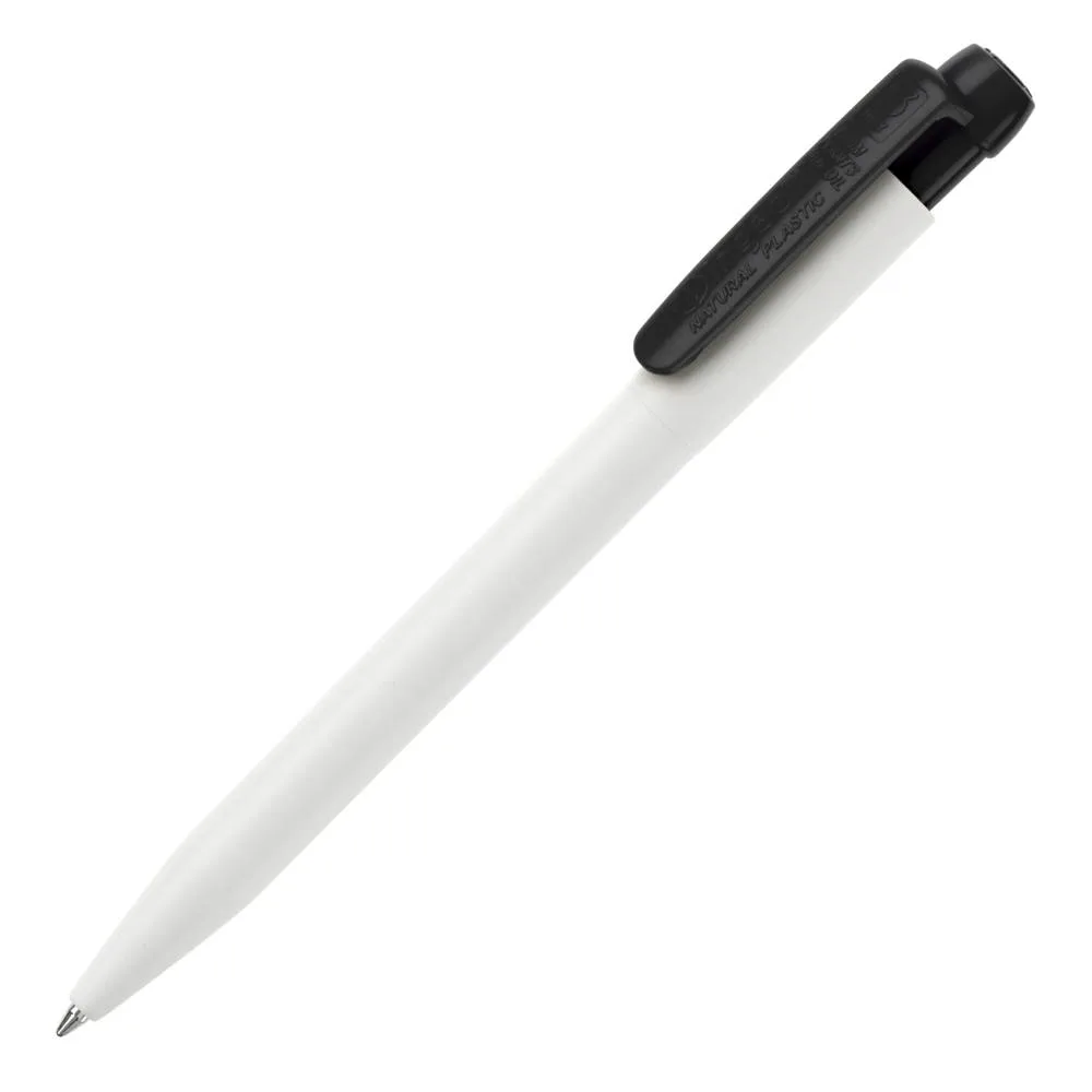 Balpen Ingeo TM Pen hardcolour witzwart - Hidalgo-werbeartikel Balpen Ingeo TM Pen hardcolour, wit/zwart