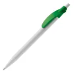 Balpen Cosmo hardcolour, wit / groen