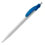 Balpen Cosmo hardcolour, wit / koningsblauw