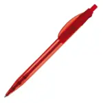 Balpen Cosmo transparant, transparant rood