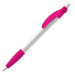 Balpen Cosmo grip hardcolour, wit / roze — productfoto 35