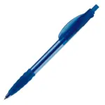 Balpen Cosmo grip transparant, transparant blauw