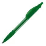 Balpen Cosmo grip transparant, transparant groen