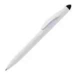 Balpen Touchy stylus hardcolour, wit/zwart