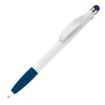 Balpen Cosmo stylus hardcolour, wit / donkerblauw