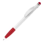 Balpen Cosmo stylus hardcolour, wit / rood