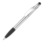 Balpen Cosmo stylus hardcolour, zilver / zwart